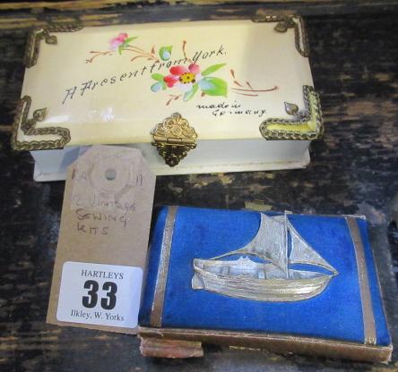 TWO VINTAGE SEWING KITS Image