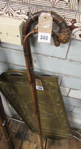 TWO BAMBOO WALKING CANES Image