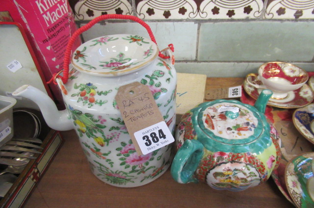 TWO CHINESE TEAPOTS Image