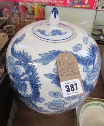 CHINESE DRAGON MELON JAR Image