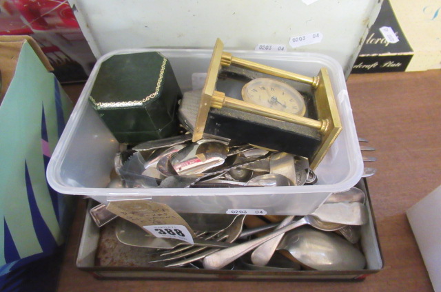 TWO BOXES OF SPOONS ETC Image