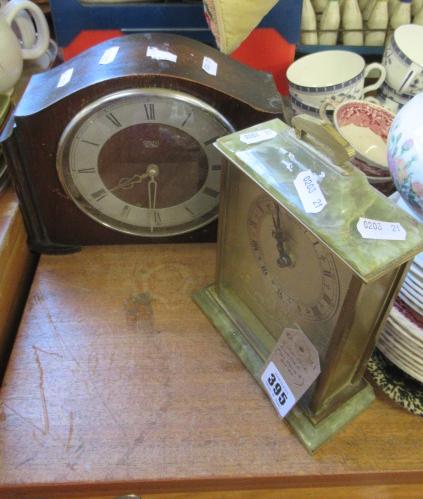 TWO MANTLE CLOCKS Image