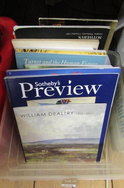 BOX OF AUCTION AND EXHIBITION CATALOGUES Image