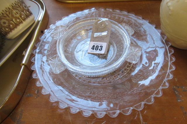 THREE VICTORIAN GLASS JUBILEE PLATES Image
