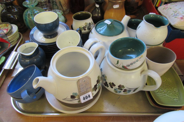 TRAY OF DENBY AND POOLE POTTERY Image