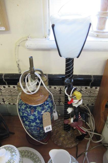 MURANO CLOWN LAMP AND ANOTHER Image