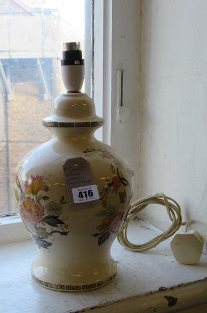 FLORAL CERAMIC LAMP BASE Image