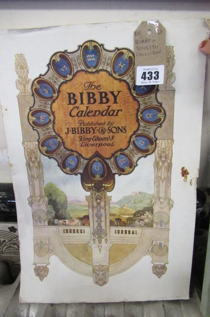 BIBBY AND SONS 1911 CALENDAR Image
