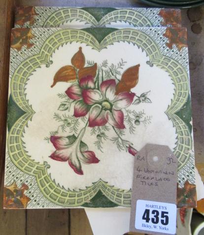 FOUR VICTORIAN TILES Image