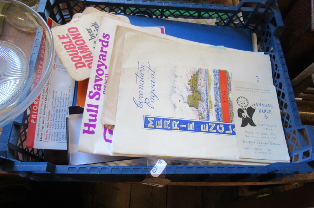BOX OF THEATRE PROGRAMMES AND EPHEMERA Image