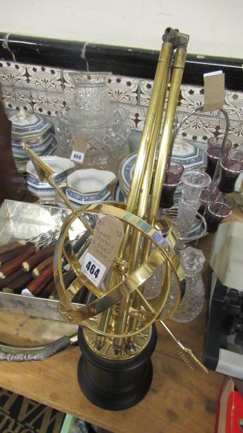 BRASS SPHERE AND BRASS TRIPOD Image