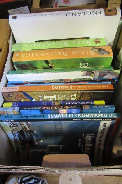 BOX OF BOOKS ON FISHING AND BIRD SPOTTING ETC Image