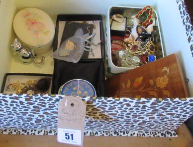 BOX OF COSTUME JEWELLERY Image