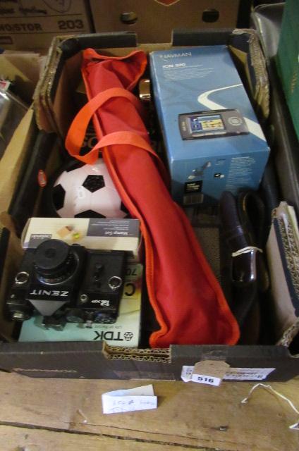 BOX OF GAMES AND A ZENIT CAMERA Image