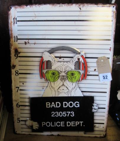 BAD DOG PLAQUE Image