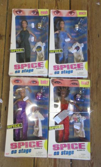 FOUR BOXED SPICE GIRLS DOLLS 1998 Image