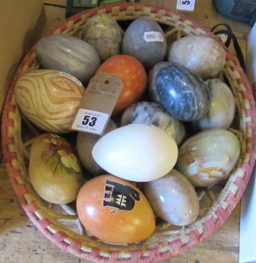 BASKET OF STONE EGGS Image