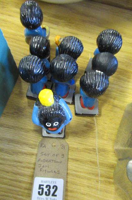 SET OF NINE ROBERTSON JAM FIGURES Image