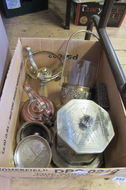 BOX OF BRASS ETC Image