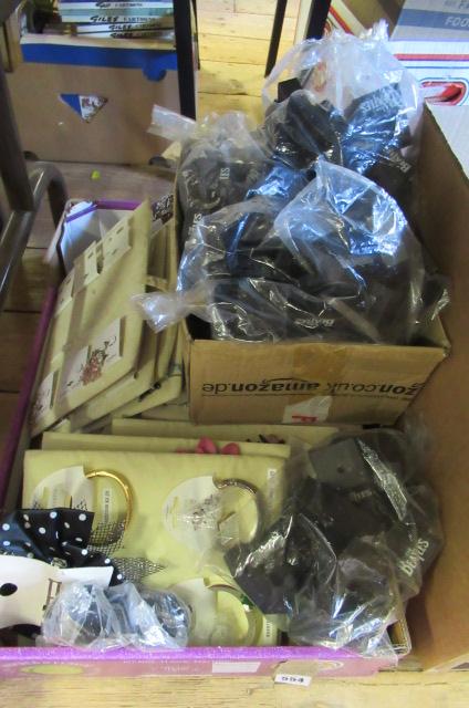 LARGE QUANTITY OF COSTUME JEWELLERY AND A BOX OF BEATLES JEWELLERY STANDS Image