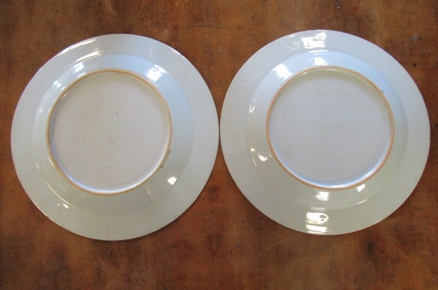 TWO CHINESE BLUE AND WHITE PLATES Image