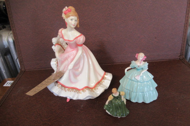 ROYAL ALBERT   COALPORT FIGURES AND ANOTHER Image