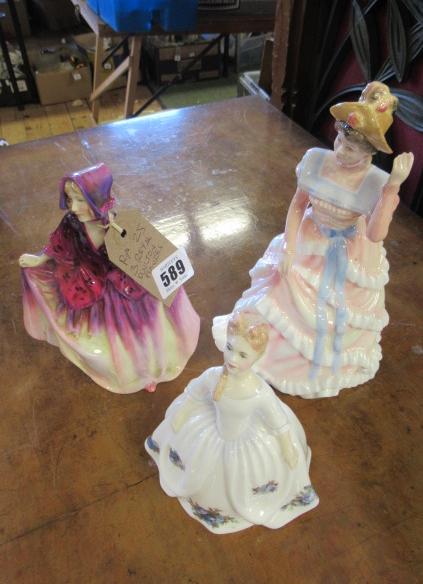 THREE ROYAL DOULTON FIGURES Image