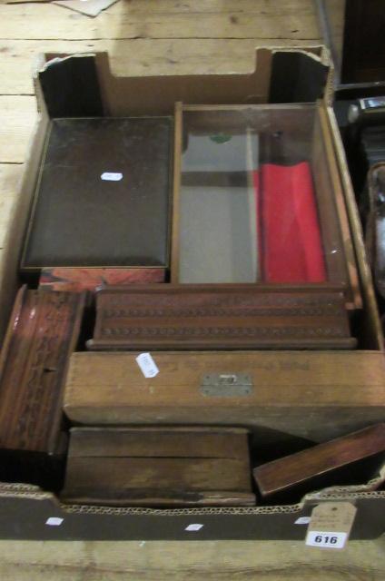 BOX OF WOODEN BOXES Image