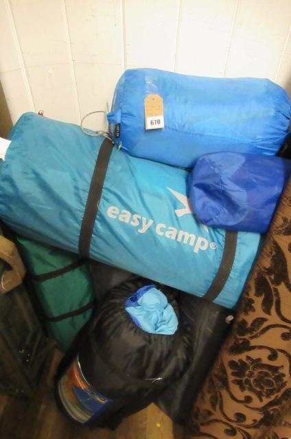 QUANTITY OF TENTS AND SLEEPING BAGS Image