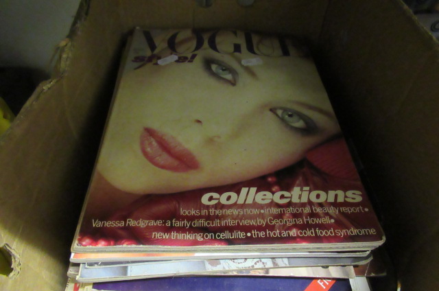 BOX OF MAGAZINES Image