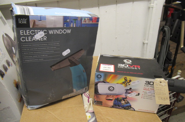 3D VIRTUAL REALITY HEADSET AND ELECTRIC WINDOW CLEANER Image