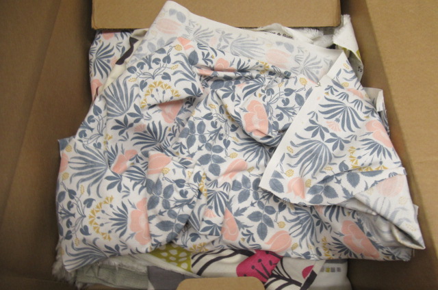 BOX OF QUANTITY FABRICS INCLUDING SANDERSON Image