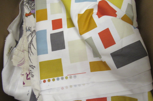 BOX OF FABRICS INCLUDING JOHN LEWIS AND SANDERSON Image