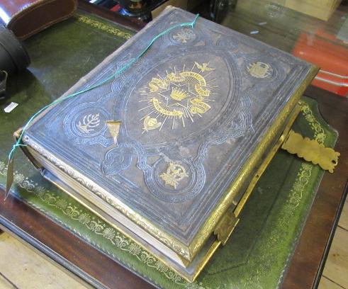 LARGE OLD FAMILY BIBLE Image