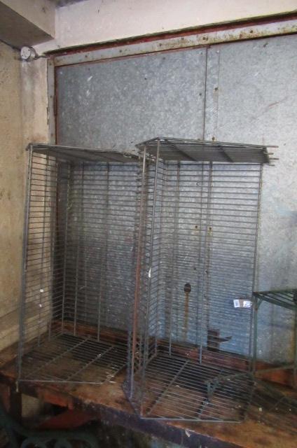 TWO METAL WALL RACKS Image