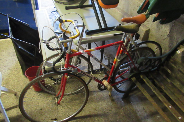 TWO PEUGEOT RETRO RACING BIKES Image
