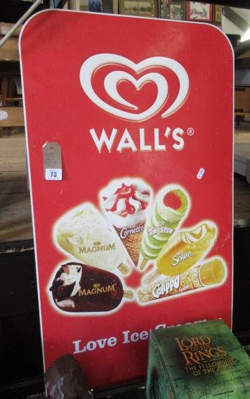 DOUBLE SIDED WALLS ICE CREAM SIGN Image