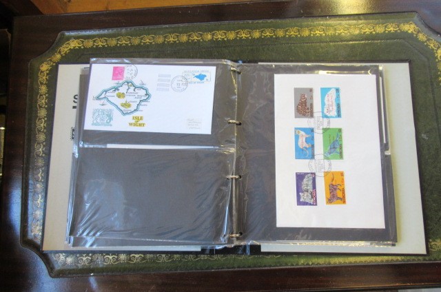 BLACK COVER ALBUM OF FIRST DAY COVERS Image