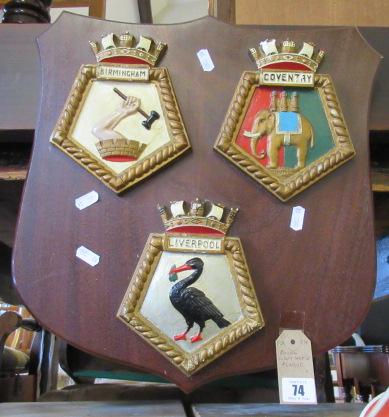 ROYAL NAVY SHIPS PLAQUE Image