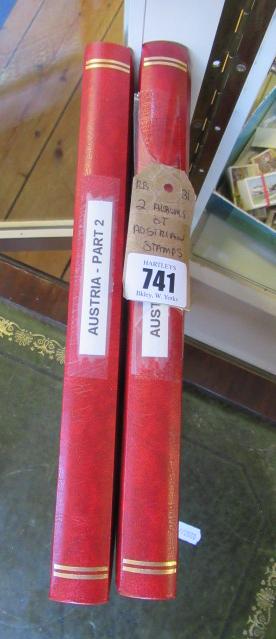 TWO ALBUMS OF AUSTRIAN STAMPS Image