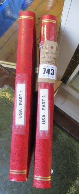 TWO ALBUMS OF USA STAMPS Image