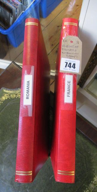 ALBUM OF FRENCH AND AN ALBUM OF ROMANIAN STAMPS Image