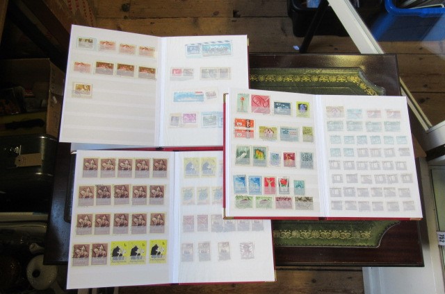 THREE ALBUMS OF HUNGARIAN STAMPS Image