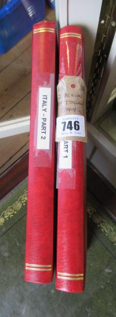 TWO ALBUMS OF ITALIAN STAMPS Image