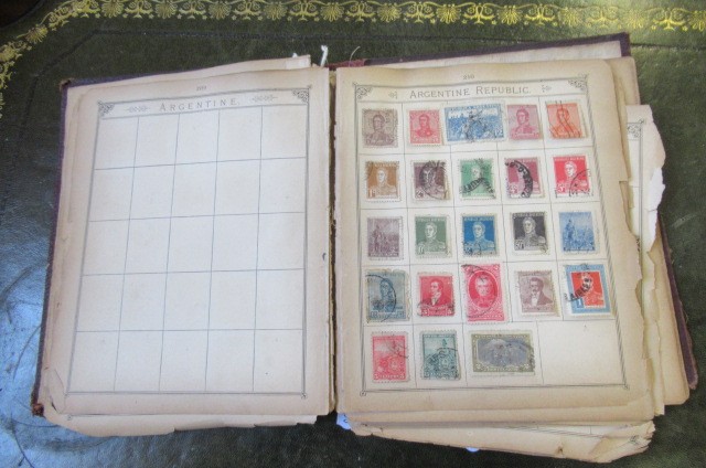 LINCOLN ALBUM OF VICTORIAN ERA HOME AND COLONIAL STAMPS Image
