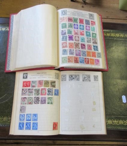 TWO ALBUMS OF WORLD STAMPS Image