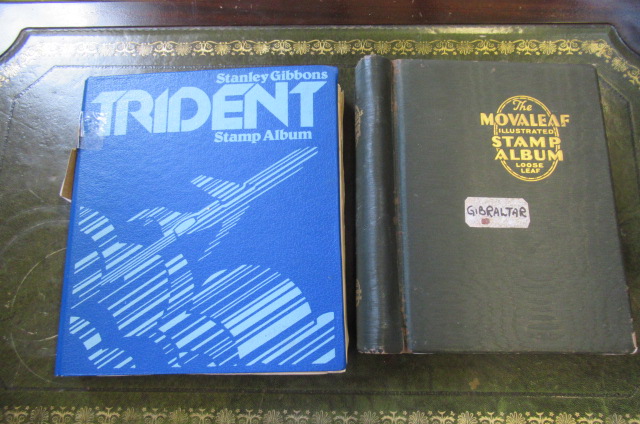 TRIDENT AND GIBRALTARIAN STAMP ALBUMS Image