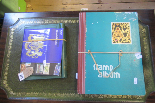 TWO GB STAMP ALBUMS AND A 1967 STAMP SET Image