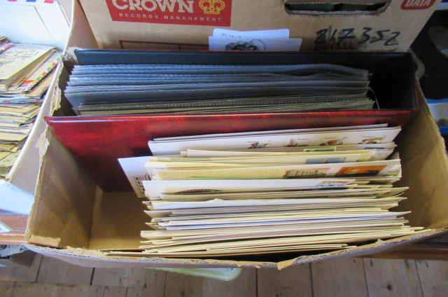 BOX OF FIRST DAY COVERS ETC Image
