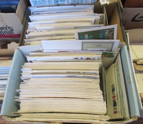 TWO BOXES OF FIRST DAY COVERS Image